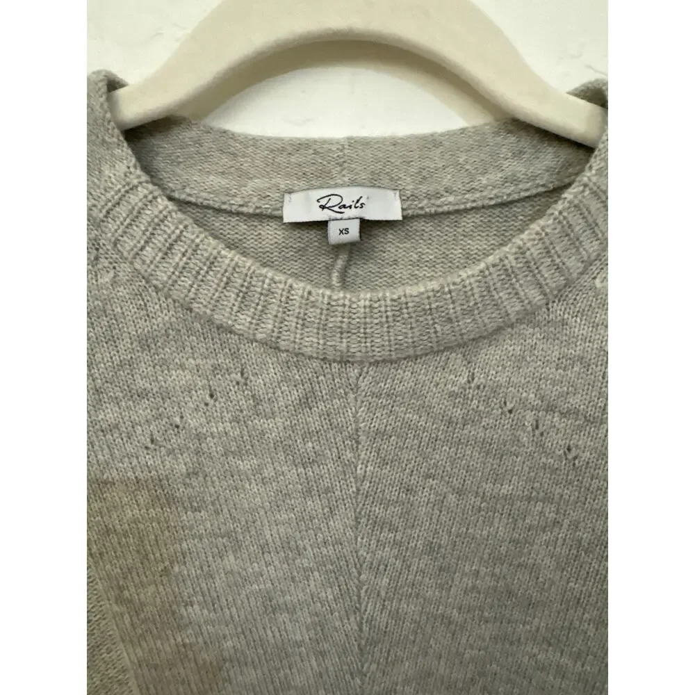 New Rails Joanna Heather Grey Sweater Cashmere/Wool blend size XS - Picture 2 of 13